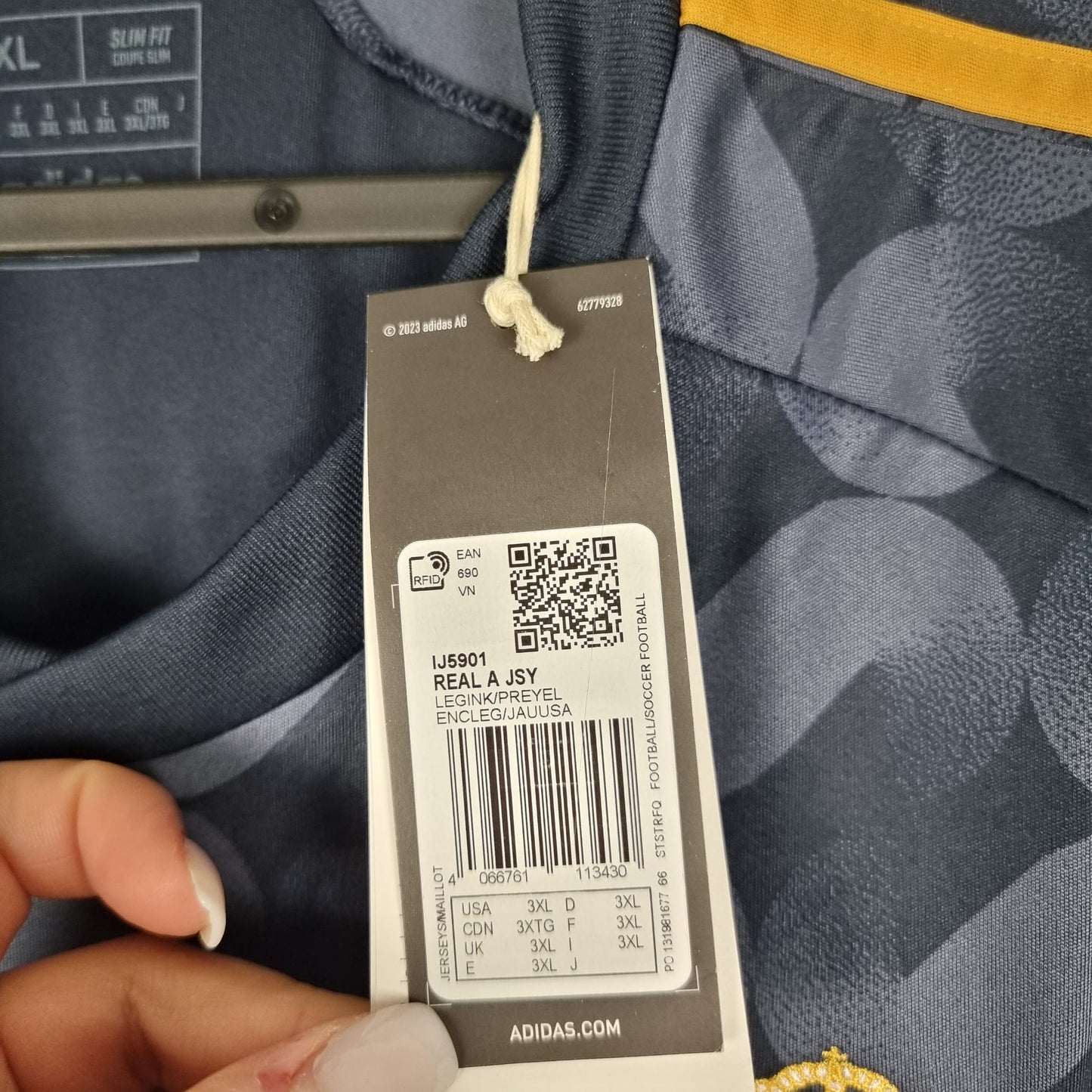Trikot - Real Madrid - Antonio Rüdiger - 2023/2024 - 3XL - Auswärts - Neu
