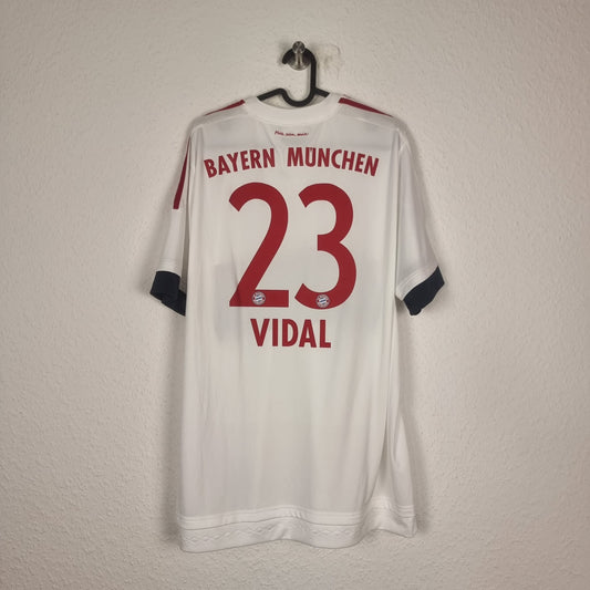 Trikot - FC Bayern München - Arturo Vidal - 2015/2016 - XL - Auswärts