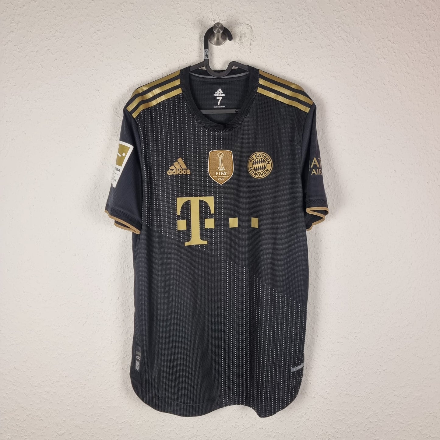 Trikot - FC Bayern München - Tanguy Nianzou - 2021/2022 - Gr. 7 - Auswärts - Player Issue