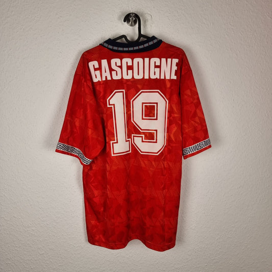 Trikot - England - Paul Gascoigne - 1990 - XXL - Auswärts