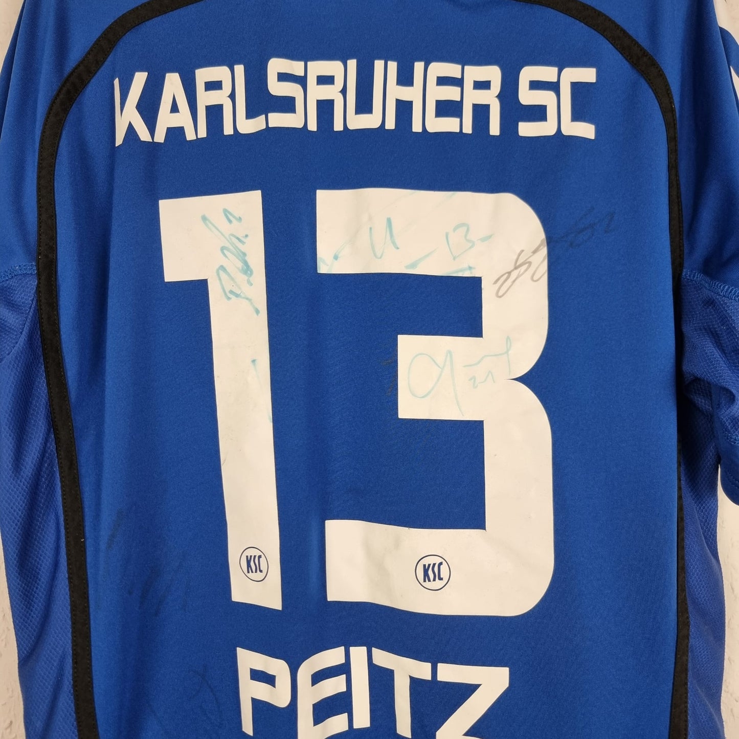 Trikot - Dominic Peitz - Karlsruher SC (KSC) - 2013/2014 - L -  Heim