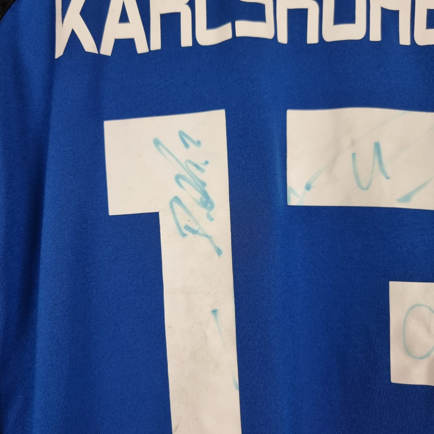 Trikot - Dominic Peitz - Karlsruher SC (KSC) - 2013/2014 - L -  Heim