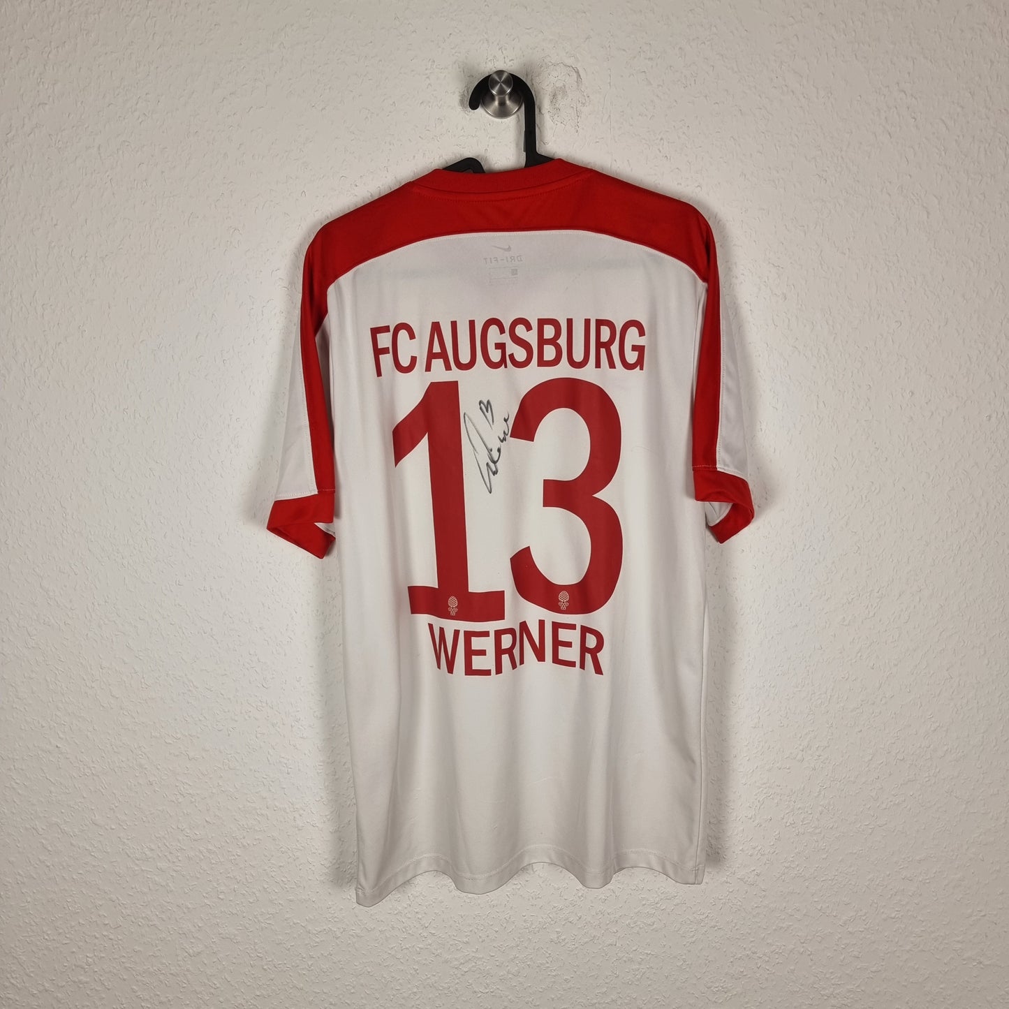 Trikot - FC Augsburg - Tobias Werner - 2016/2017 - L -  Heim