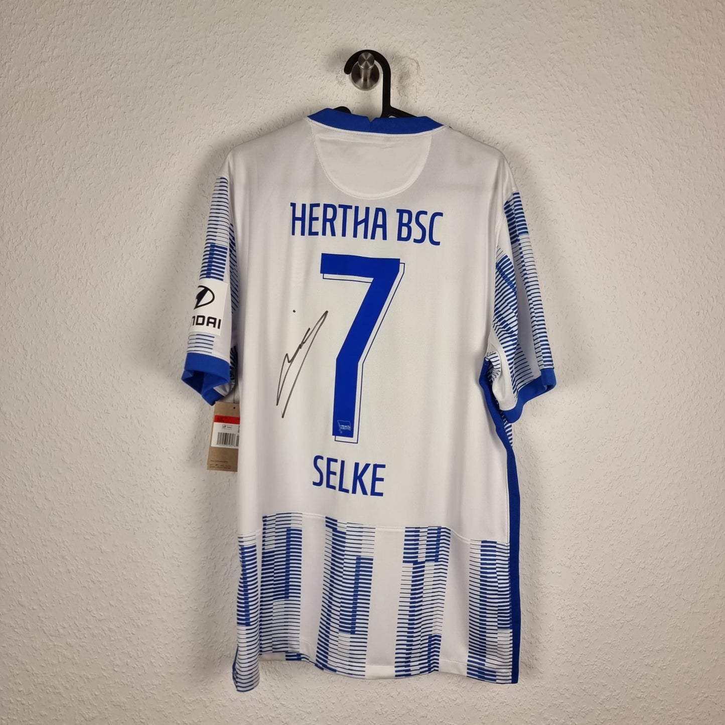 Trikot - Davie Selke - Hertha BSC - 2021/2022 - L - signiert - Neu - Heim
