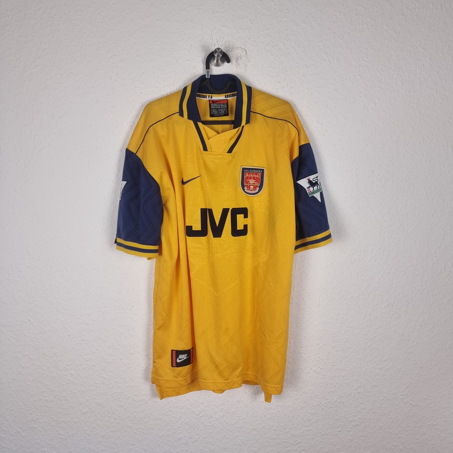 Trikot - Arsenal FC - Dennis Bergkamp - 1996/1997 - XL - Auswärts