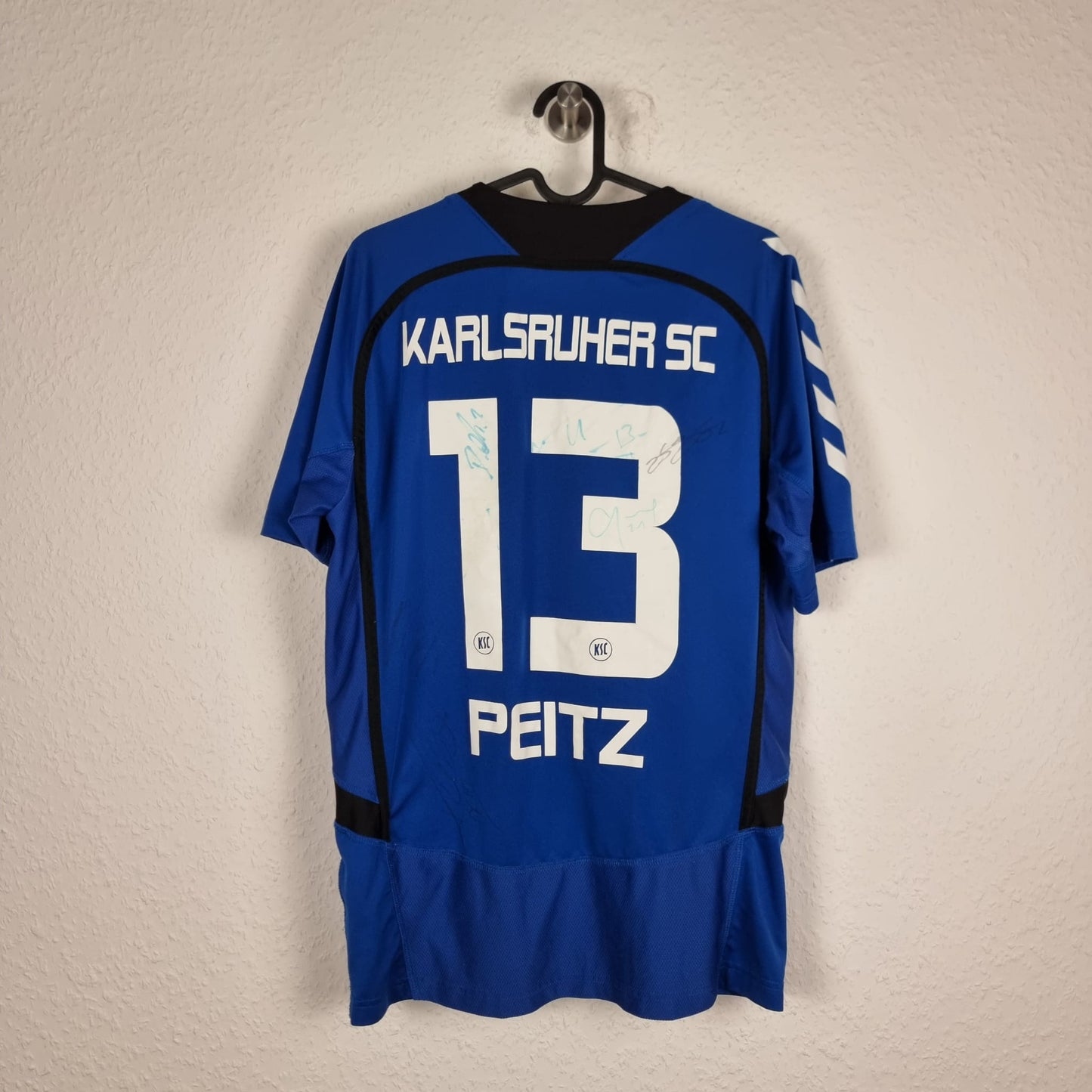 Trikot - Dominic Peitz - Karlsruher SC (KSC) - 2013/2014 - L -  Heim