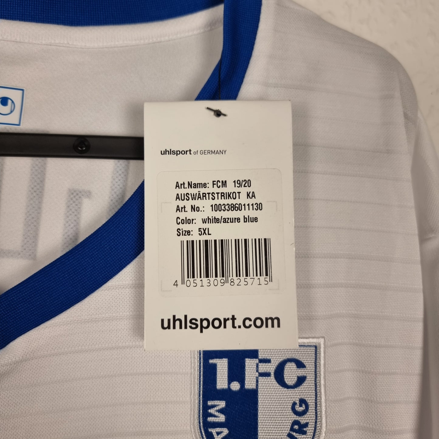 Trikot - 1. FC Magdeburg - 2019/2020 - 5XL - NEU - Auswärts