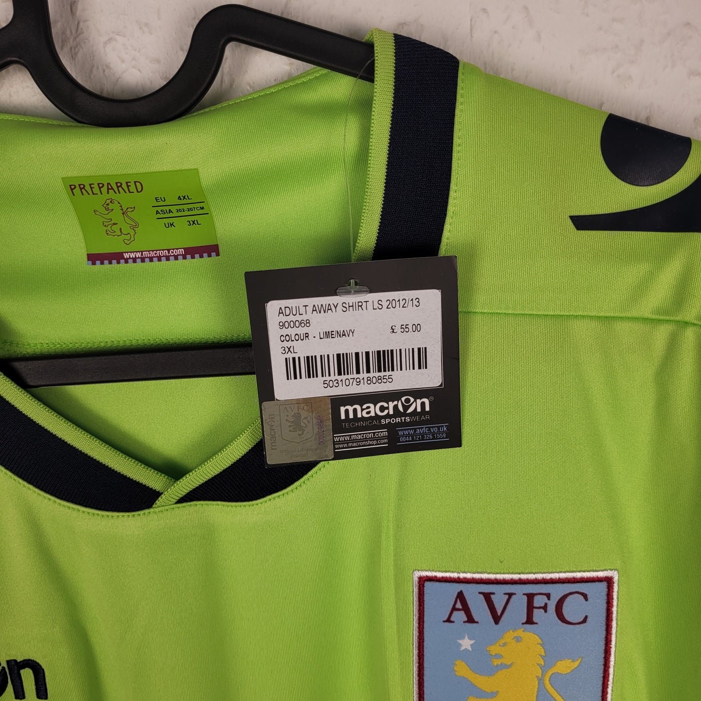 Trikot - Aston Villa - 2012/2013 - 4XL - Neu - Auswärts
