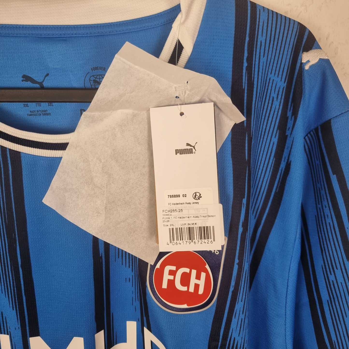 Trikot - 1. FC Heidenheim - 2025/2026 - XXL - Neu - Auswärts