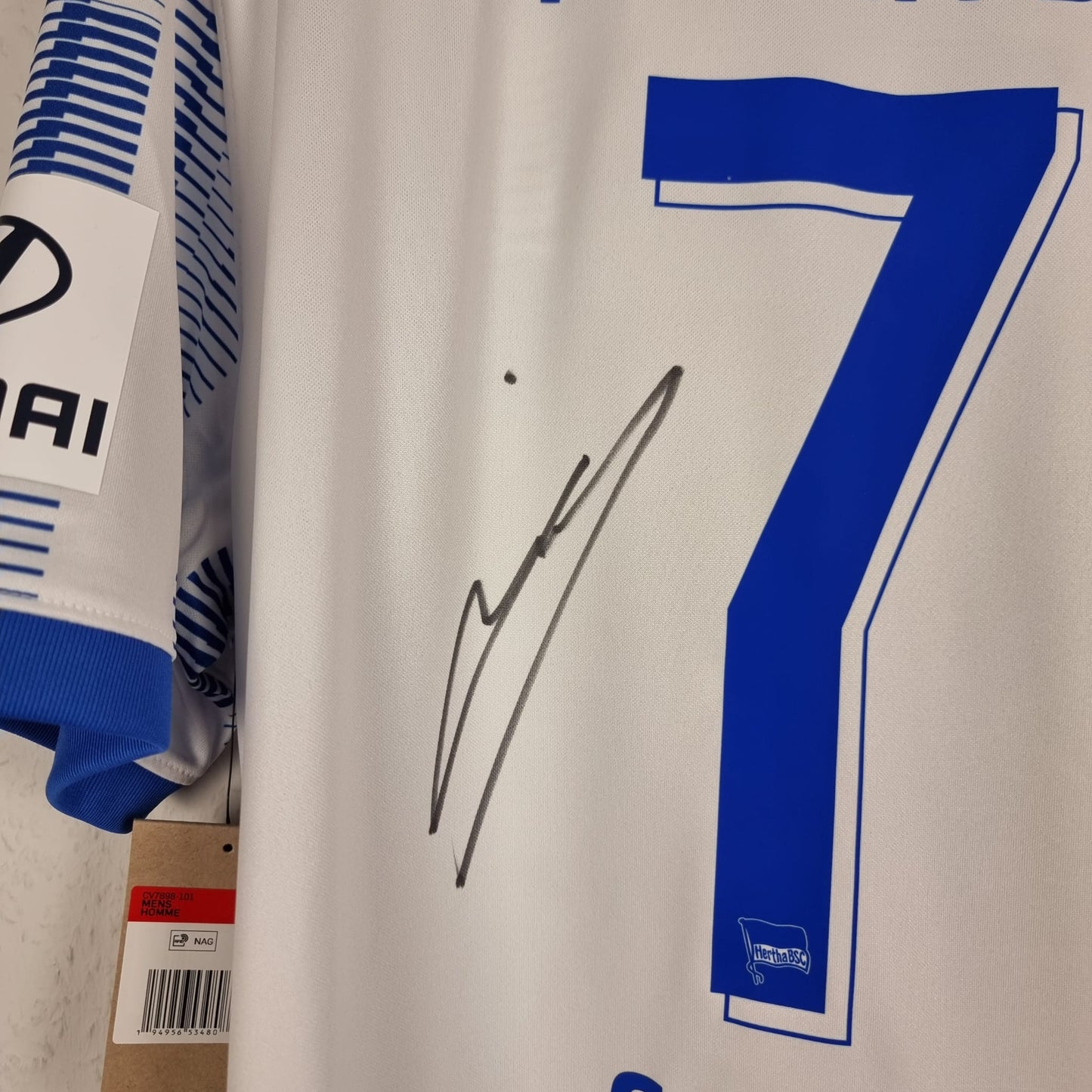 Trikot - Davie Selke - Hertha BSC - 2021/2022 - L - signiert - Neu - Heim